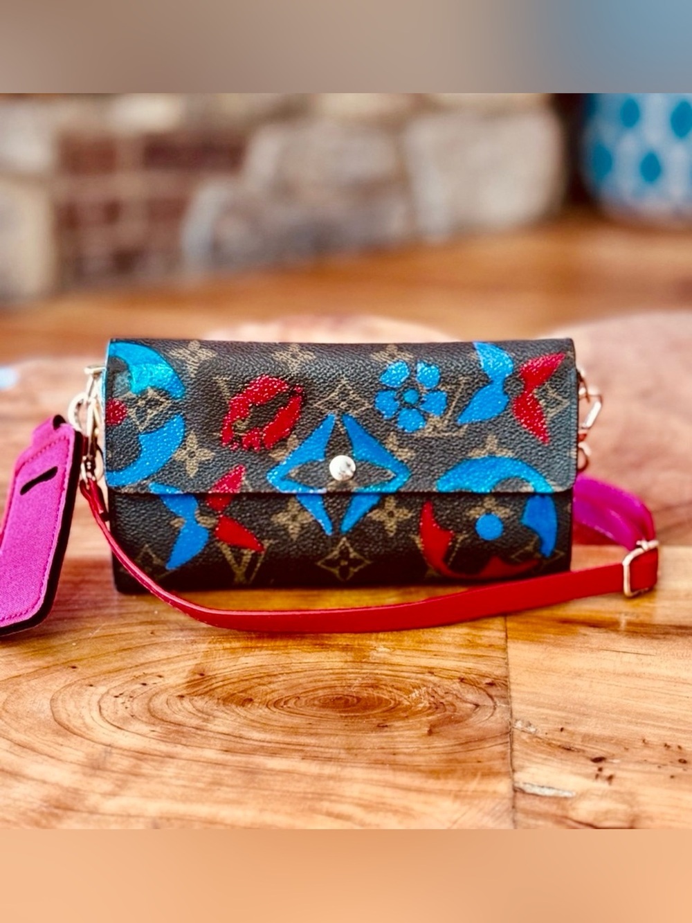 Louis Vuitton reinvented monogram Sarah wallet vintage Crossbody